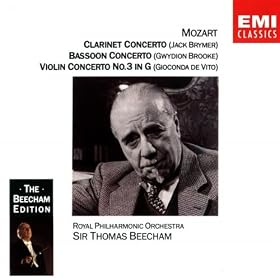 Mozart: Clarinet, Bassoon & Violin Concertos