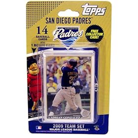 Topps MLB Baseball Cards 2009 San Diego Padres 14 Card Team Set