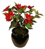60cm Poinsetta Plant - Red - Artificial Plant