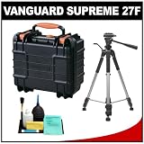 Vanguard Supreme 27F Waterproof and Airtight Hard Case with Foam and Tripod + Cleaning Kit