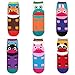kilofly Novelty Crew Socks Value Pack [Set of 6 Pairs] - Bite My Ankles