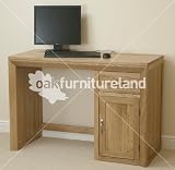 Bevel Solid Oak Computer Desk