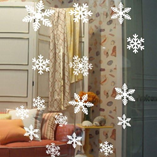 Mazorn Christmas snowflake pendant drop window stickers