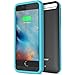 iPhone 6S Battery Case - iPhone 6 Battery Case, Trianium Atomic S Portable Charger for Apple iPhone 6 6S Battery Charging Case (4.7 Inches)[Black/Blue][Lifetime Warranty]- 3100mAh External Protective Juice Power Bank Charger[MFI Certified]