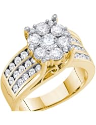 2.0CT-DIA FLOWER RING