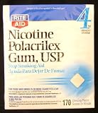Nicotine Gum 4mg 170pc Original flavor-Rite Aid