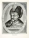 1916 Print Stephen Batory Prince Transylvania King Poland Polska Lithuania Noble - Original Halftone Print
