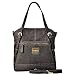 Valentino Gray Italian Couture Large Handle Handbag