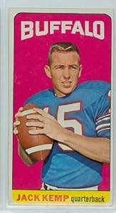 1965 Topps Football 35 Jack Kemp Single Print Bills Excellent to Excellent Plus
