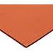 CS Hyde Silicone Sponge Rubber, Closed Cell, Commercial Grade, Medium Density, Acrylic Adhesive, 0.125" Thick, Red, 12" Width, 12" Length