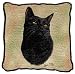 Black Cat Lap Square - 54 x 54 Blanket/Throw