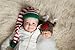Melondipity Boy or Girl Handmade Reindeer Beanie Baby Hat -Christmas Holiday Cap