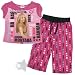 Search : Hannah Montana Dark Pink Secret Star Capri Pajamas for Girls