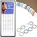 Misscat 40pcs Surgical Steel Lip Ear Nose Hoop Ring Clip Fake Septum Clicker Non Piercing Jewelry