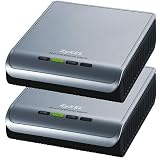 ZyXEL PL100 85Mbps Powerline Desktop Ethernet Adapter Twin Pack