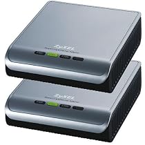 ZyXEL PL100 85Mbps Powerline Desktop Ethernet Adapter Twin Pack