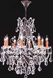 LAMPS BEAUTIFUL Charleston Eight Light Crystal Chandelier by James R. Moder--Excellent customer service--see our feedback.