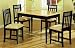 Kitchen & Housewares : Le Bosque Village Style Dining Table & 4 Chairs Dinette Set