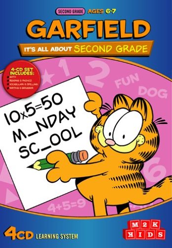 Software: Garfield. It's All About 2nd Grade 4 CD Set
