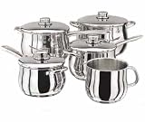 Review Horwood Homewares S1F4 / Stellar 1000 5 Piece Set (Deep) - 14cm MP,16/18/20cm SP & 22cm S/pot