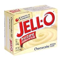 Jell-O Instant Pudding and Pie Filling, Cheesecake, 3.4-Ounce Boxes (Pack of 24)