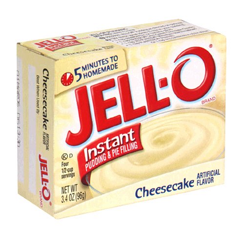 Jell-O Instant Pudding & Pie Filling, Cheesecake, 3.4-Ounce Boxes (Pack of 24) by JELL-O