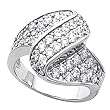 14K White Gold Diamond Ring - 1.40 Ct., GH SI1