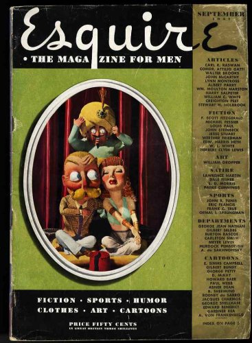ESQUIRE: THE MAGAZINE FOR MEN SEPTEMBER 1937 (EARS OF JOHNNY BEAR)