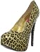 Bordello by Pleaser Women's Teeze 37 Cheetah Platfom Pump