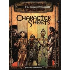 Player Character Sheets (Dungeons & Dragons 3rd Edition)