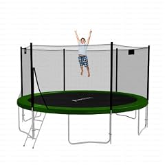 Original Ampel 24 Trampolin � 430 cm gr�n * Version 2012 * extra verst�rktes Netz * inkl. Leiter