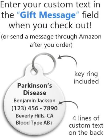 Medical Tags - Parkinson's Disease - Caduceus Symbol