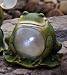 Solar Plump Sitting Frog Statuary