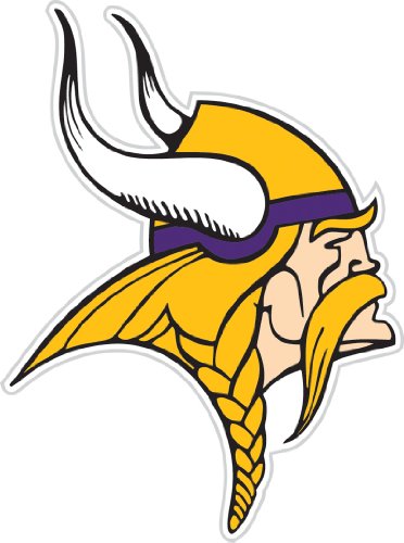 Minnesota Vikings 12-inch Die Cut Window Film