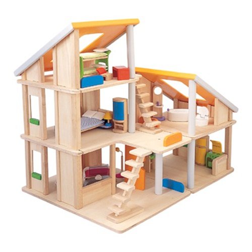 Childrens Toyshop  Toys : Chalet Dollhouse With Furniture