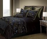 IMAGE OF Blanket America Papillion 8-Piece Queen Comforter Set, Black