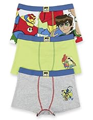 3 Pack Cotton Rich Ben 10™ Assorted Trunks