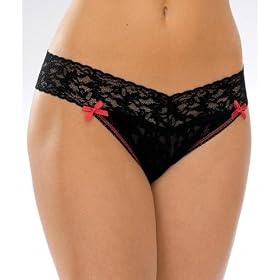 Signature Lace Original Thong with Contrast Stitching Panty