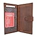 Genuine Leather Basic Checkbook Holder with Snap Closure (Vintage)
