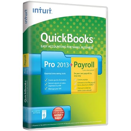 QuickBooks Pro 2013 + Payroll - 1 Year Subscription,  1 User  (PC)