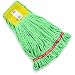 Rubbermaid FGA25106 Web Foot Shrinkless Wet Mop, Small, 5" Yellow Headband, Green