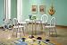 5pc White Finish Wood Children Table & 4 Chairs Desk Set Kid Furniture