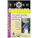 Stash Tea Guayusa Tea with Yerba Mate &amp; Ginseng, 18 Count Tea Bags in Foil