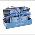Aparte Geschenkidee! 2-tlg. Kosmetiktasche Reiseset von Revlon Braun/Tuerkis
