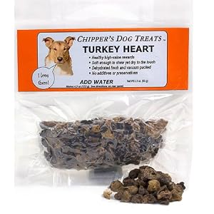 Chippers Treats, Turkey Heart, 2.3 oz.