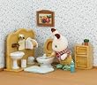 Sylvanian Family - 2203 - Poup�es Et Accessoires - Fr�re Lapin - Chocolat / Toilettes