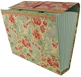 French Floral Romantic Shabby Roses Accordeon Expandable File Folder