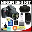 Nikon D90 Digital SLR Camera with 18-105mm AF-S DX VR Nikkor Lens [Outfit] + Nikon 70-300mm Lens + 4GB Card + EN-EL3e Battery + Case + Cameta Bonus Accessory Kit