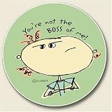Youre Not The Boss of Me Auto Coaster, Single Coaster for Your Car