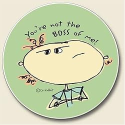 You're Not The Boss of Me Auto Coaster, Single Coaster for Your Car